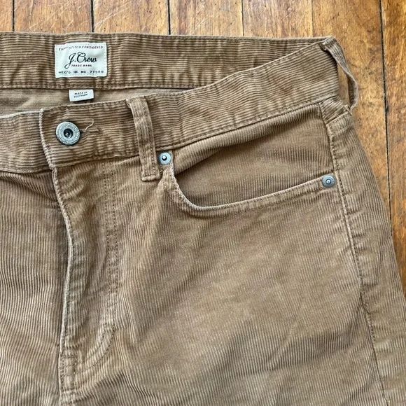 J. Crew Men’s Tan Corduroy Slim Fit Pants 31 x 30 Fall 2024 - Picture 2 of 8